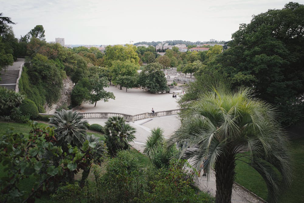 Da Montpellier a Barcellona cosa vedere: N&icirc;mes, Jardins de la Fontaine 