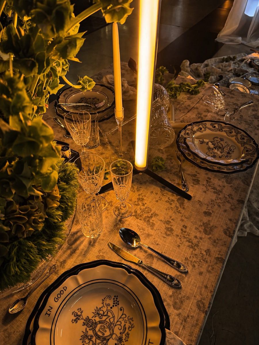 Dettaglio allestimento dell&rsquo;installazione fuori salone &ldquo;Living as a Rock Star&rdquo; presso il flagship store di via Ponte Vetero 18 a Milano Brera